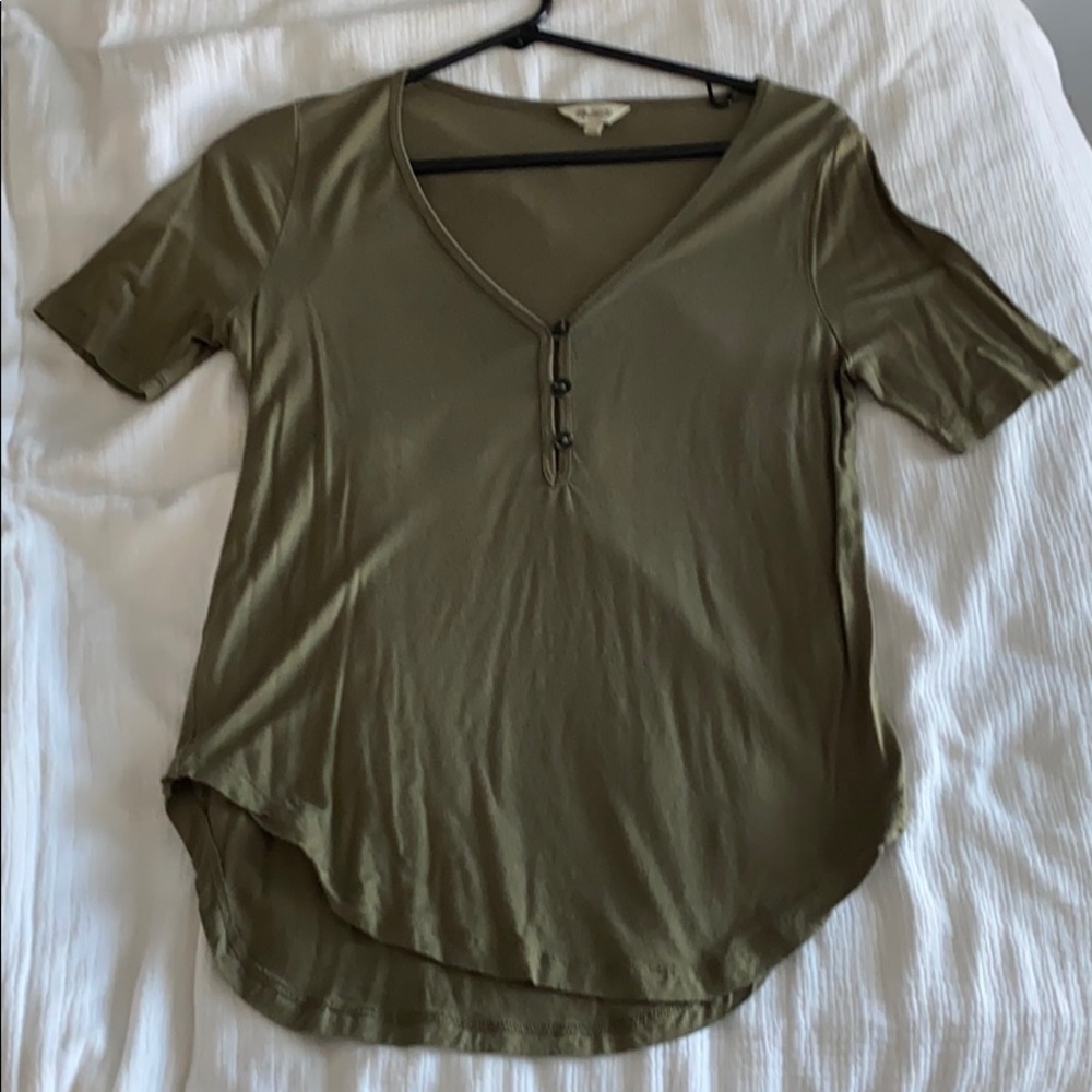 Madewell button tee - S
